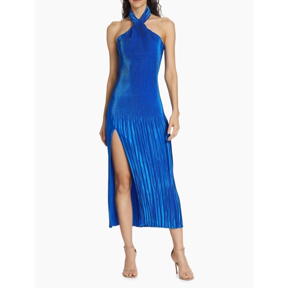 L'ldee Soiree Sleeveless Pleated Gown - Picture 2 of 4